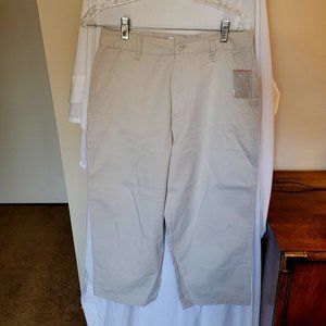 NEW Chadwick's Beige Capri Painter style Jeans Size 10 (312)